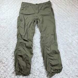 Lauren Jeans Co. Ralph Lauren Pants Women's 10 Olive Green Ruched Utility Safari